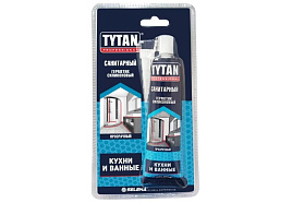 Герметик 85мл Tytan силикон санитарный бесцветный 7649