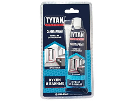 Герметик 85мл Tytan силикон санитарный бесцветный 7649