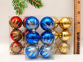 Шар 6см SF3-046 микс 1шт