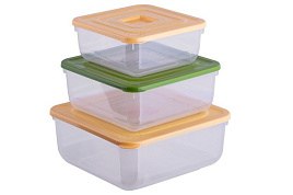 Набор контейнеров для продуктов 3пр (0,85+1,5+2,3л) С88733