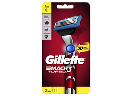 Станок для бритья Gillette Mach3 Turbo с 2кас.М RED