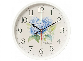 Часы настенные "21 Век" 30*30 3027-046 Гортензия белый круг
