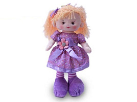 Кукла K542-45A(DL) Кукла в фиолетовом платье муз.-1цв. (48/4)