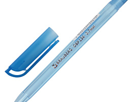 Ручка Brauberg 142710 синяя, масляная, Olive Pen Tone, корпус тониров., 0,7мм, линия 0,35мм