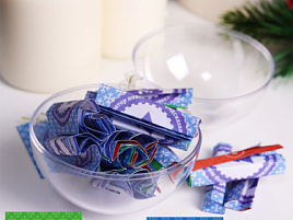 Подвеска пластик Шар ШС-9313 со свитками Генератор веселых предсказаний