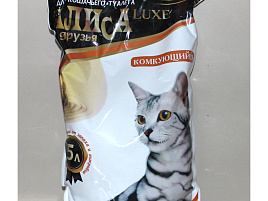 Наполнитель для кошачего туалета Алиса Люкс комкующийся 5л 1699