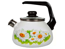 Чайник эмаль 2л 4с210я/5007 Ромашки индукция