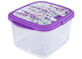 Контейнер для продуктов 1,5л Лаванда С97344 с клапаном