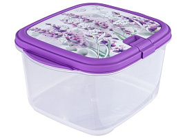 Контейнер для продуктов 1,5л Лаванда С97344 с клапаном