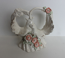 Статуэтка Голуби свадебн. цветная лепка СКК-1013