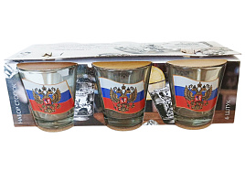 Набор стопок 6шт 1250-Д Герб на флаге