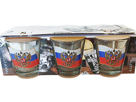 Набор стопок 6шт 1250-Д Герб на флаге