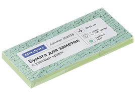 Блок самоклеящийся 38*51 OfficeSpace 362438 100л., зеленый
