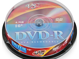 DVD+R диск VS 4.7 16x кейкбокс (10)