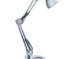 Лампа настольная офисная KD-313 Camelion серебро 6542