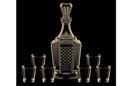 Набор для водки 7пр 1432-Н7 Графит