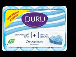 Мыло Duru 1+1 Cremy 4*80гр Морс.минералы 7809