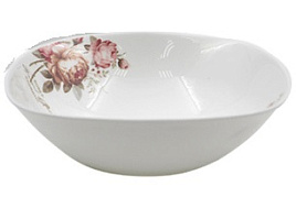 Тарелка мелкая 17см SQ YF20032 Чайные розы квадрат