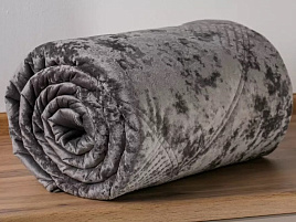 Плед-покрывало 240*260 Silvano темно-серое 508418/9965