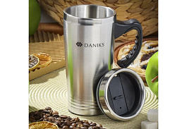 Термокружка (2ч) 450мл Daniks SL-210B/5072 серебро