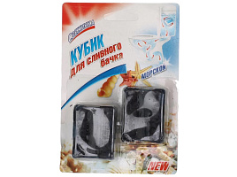 Блок для унитаза Свежинка д/бачка Кубик 2*50шт.Морской