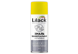 Эмаль-аэрозоль желтая 520мл Lilack 3164