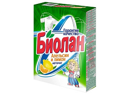 Стиральный порошок Биолан Автомат 350г.Апельсин и лимон М