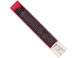 Грифели для цанговых карандашей Koh-I-Noor 419000B013PK "Gioconda", B, 2мм, 12шт., пласт. пенал