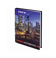Блокнот 80л. STAFF 121628 "Офисный",А6, твердый переплет, ламинированная обложка, клетка