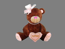 Мягкая игрушка Медведь Тоффи девочка 35см Б.13