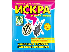 Инсектицид Искра Дв.эффект 10г табл от от садовых вредителей 01-421/1248