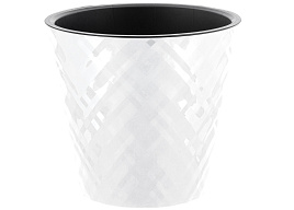 Кашпо цветочное 1л Manhattan 0048/3840 белоснежный жасмин с поддоном