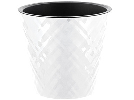 Кашпо цветочное 1л Manhattan 0048/3840 белоснежный жасмин с поддоном