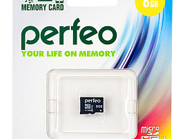 Карта памяти micro SDHC 8Gb Perfeo Class10 6373