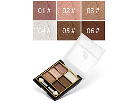 Тени для век 6 цветов Farres 1104-1 перламутровые