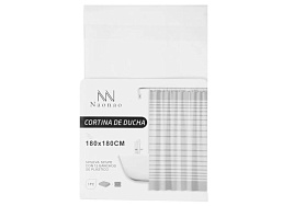 Шторка для ванной 180*180 ПЕВА серые полосы 495734/А310131