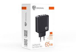 Зарядное устройство BY 916-267 Gan QC PD PPS USB-A 3x Tupe-c черный