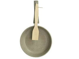 Сковорода-гриль 24см Маруся б/кр 9724г серый