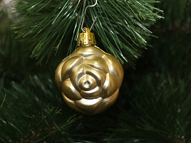 Фигурка Роза E0469 матовая золото