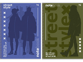 Тетрадь 96л. А4 на спирали  Т4гр96_лм 06566 "Street style", матовая ламинация