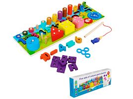 Логическая игрушка FG230719019C Развивающий центр деревянный