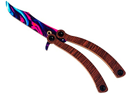 Нож деревянный 0004 Бабочка