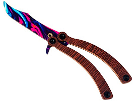 Нож деревянный 0004 Бабочка