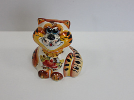 Сувенир Гжель Кот Макар (сидит)