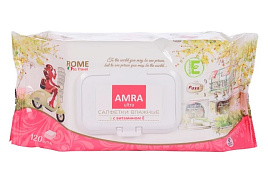 Влажные салфетки AMRA Travel  120шт.Rome М крышкой
