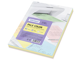 Бумага OfficeSpace pale mix 373666 А4, 80г/м2, 250л. (5 цветов)