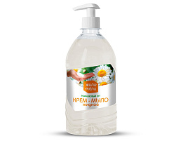 Мыло жидкое Жили-Мыли 1л. крем Ромашковый луг пуш-пулл