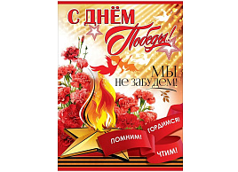 Плакат 9 мая 6400197 С Днем Победы! Мы не забудем!