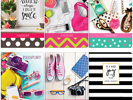 Обложка на паспорт OfficeSpace 201784 фотопечать, ПВХ, «Style» ассорти