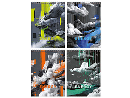 Блокнот 60л. BG Б5гр60 06695 А5 на гребне "Push the button", твердая подложка